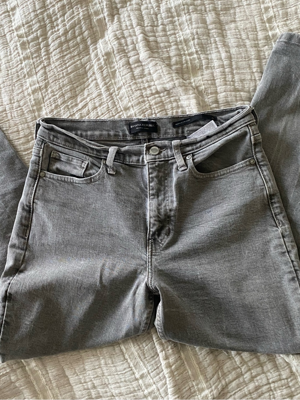 Banana Republic Light Grey High-Rise Women's Jeans